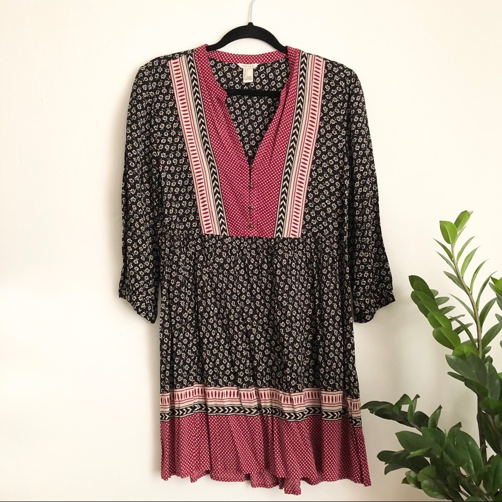 FOREVER 21 3/4 Sleeve Tunic Dress